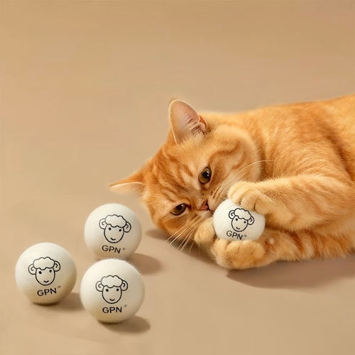 Cat Silent Wool Ball Toy
